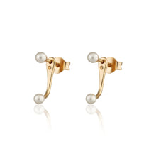 Load image into Gallery viewer, SP | Pearl Dot Ear Jacket Earrings