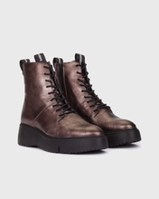 Load image into Gallery viewer, Wonders | Bristol | Laced Metallic Ankle Boot