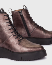 Load image into Gallery viewer, Wonders | Bristol | Laced Metallic Ankle Boot