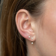 Load image into Gallery viewer, SP | Pearl Dot Ear Jacket Earrings