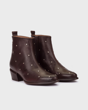 Load image into Gallery viewer, Wonders | Fei | Leather Ankle Boot | Brown | Studded