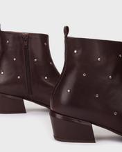 Load image into Gallery viewer, Wonders | Fei | Leather Ankle Boot | Brown | Studded