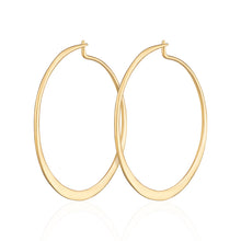 Load image into Gallery viewer, SP Flat Hoop Earrings