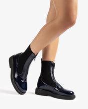 Load image into Gallery viewer, Unisa | Foggia | Navy Patent Boot