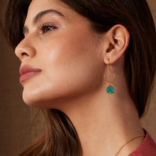 Load image into Gallery viewer, Ashiana | Bay Reef Earrings | Aqua Chalcedony