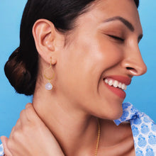 Load image into Gallery viewer, Ashiana | Bay Reef Earrings | White Chalcedony