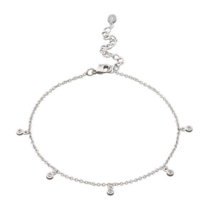SP Anklet with Sparkle Drops