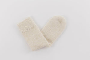 Ultra Soft Undyed Alpaca Bed Socks
