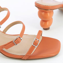 Load image into Gallery viewer, Apricot Sandals with Ball Heel