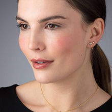 Load image into Gallery viewer, SP Droplet Double Stud Single earring