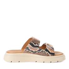Load image into Gallery viewer, Tamaris | Snake Print Double Strap Sandal