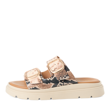 Load image into Gallery viewer, Tamaris | Snake Print Double Strap Sandal