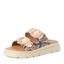 Load image into Gallery viewer, Tamaris | Snake Print Double Strap Sandal