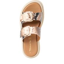 Load image into Gallery viewer, Tamaris | Snake Print Double Strap Sandal