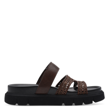 Load image into Gallery viewer, Tamaris | Chocolate Flatform Slide Sandal