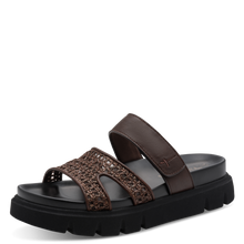 Load image into Gallery viewer, Tamaris | Chocolate Flatform Slide Sandal