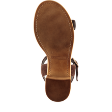 Load image into Gallery viewer, Tamaris | Chocolate Suede Stacked Heel Sandal