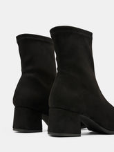 Load image into Gallery viewer, Miss Elastic | Fax Block Heel Ankle Boots