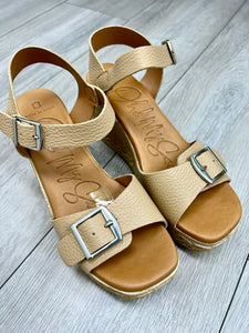Oh! My Sandals | Buckle Espadrille Wedge