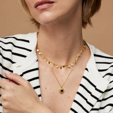 Load image into Gallery viewer, Ashiana | Maine Flower Necklace | Black Onyx