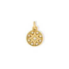 Load image into Gallery viewer, Ashiana | Mini Gold Compass Charm