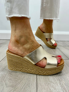 Oh! My Sandals | Espadrille Wedge Mule