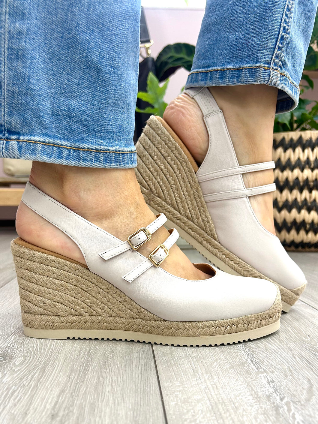 Unisa | Cyntia | Espadrille Slingback Wedge