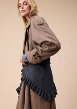 Load image into Gallery viewer, Merino Wool Triangle Ruffle Scarf | Large