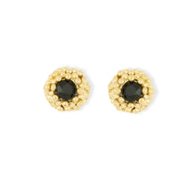 Load image into Gallery viewer, Ashiana | Maine Flower Stud Earrings | Black Onyx