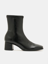 Load image into Gallery viewer, Miss Elastic | Fax Block Heel Ankle Boots
