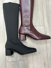 Load image into Gallery viewer, Miss Elastic | Square Toe | Pull on Knee High Sock Boot