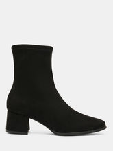 Load image into Gallery viewer, Miss Elastic | Fax Block Heel Ankle Boots