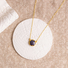 Load image into Gallery viewer, Ashiana | Petite Necklace | Navy Sunstone