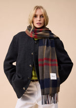 Load image into Gallery viewer, Lambswool Oversized Scarf | Modern Tartan