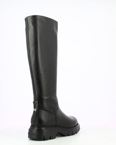 Wonders | Bones | Long Leather Boot | Black