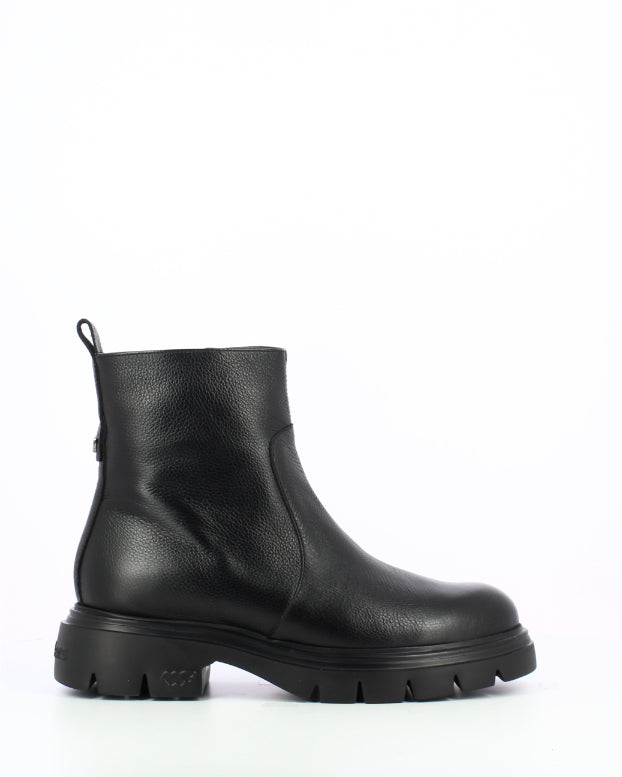 Wonders | Bones | Ankle Leather Boot | Black