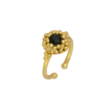 Load image into Gallery viewer, Ashiana | Maine Flower Ring | Black Onyx