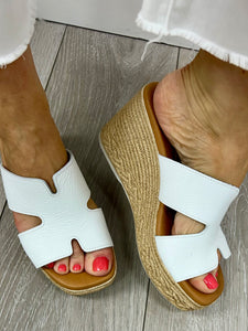 Oh! My Sandals | Espadrille Wedge Mule