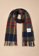 Load image into Gallery viewer, Lambswool Oversized Scarf | Modern Tartan