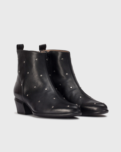 Wonders | Fei | Leather Ankle Boot | Black | Studded