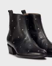 Load image into Gallery viewer, Wonders | Fei | Leather Ankle Boot | Black | Studded