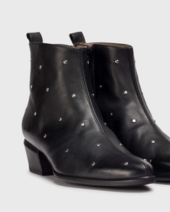 Wonders | Fei | Leather Ankle Boot | Black | Studded