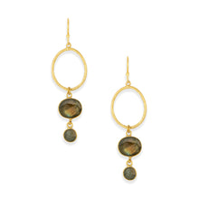 Load image into Gallery viewer, Ashiana | Cadiz Earrings | Labradorite