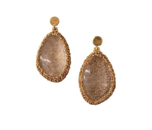 IBU JEWELS | Earrings | Jules | Clear Crystal