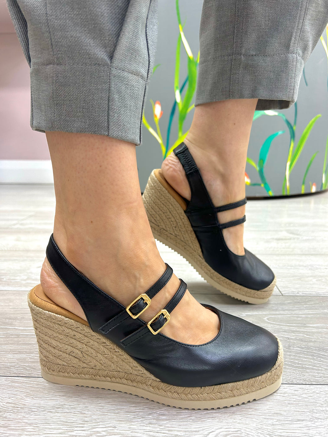 Unisa | Cyntia | Espadrille Slingback Wedge