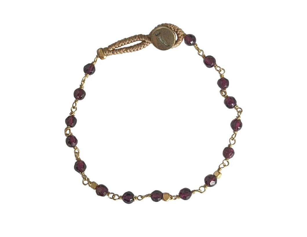 IBU JEWELS | Bracelet | Lulu Sarah | Garnet