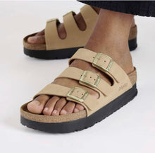 Load image into Gallery viewer, Birkenstock | Florida Flex Platform Nubuck Leather
