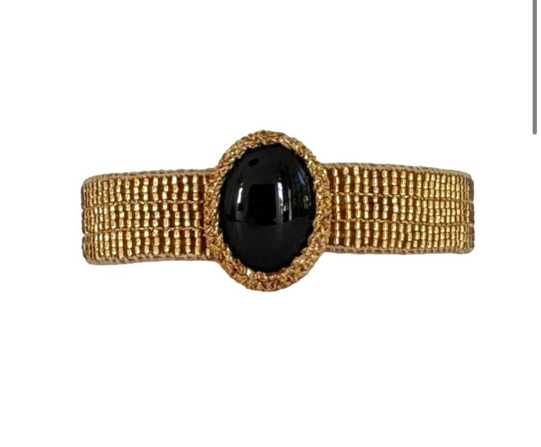 IBU JEWELS | Bracelet | Bamboo Jules | Onyx