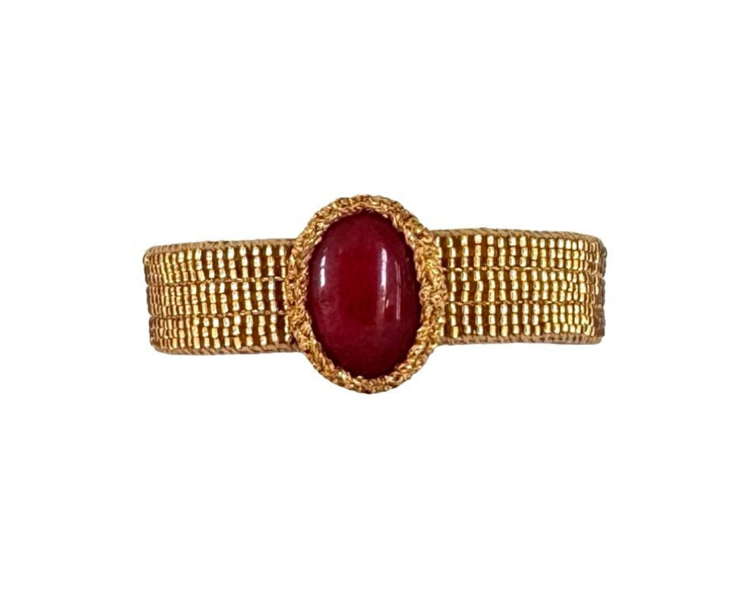 IBU JEWELS | Bracelet | Bamboo Jules | Pink Tourmaline