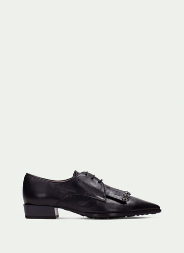 Hispanitas | Turin | Pointed Toe Laced Fringe | Shoe